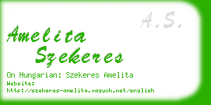 amelita szekeres business card